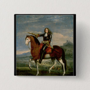 Equestrian Portrait 15 Cm Square Badge