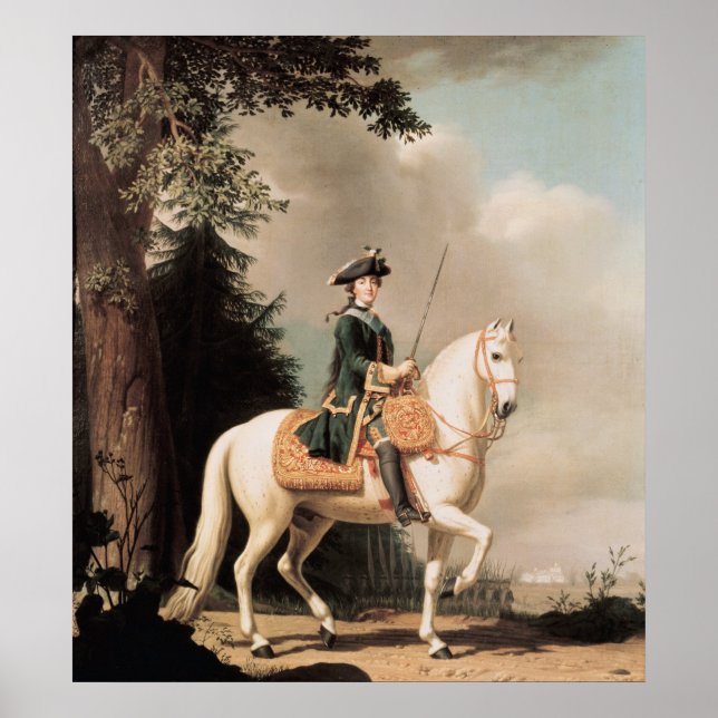Equestrian Portrait of Catherine II Poster (Front)