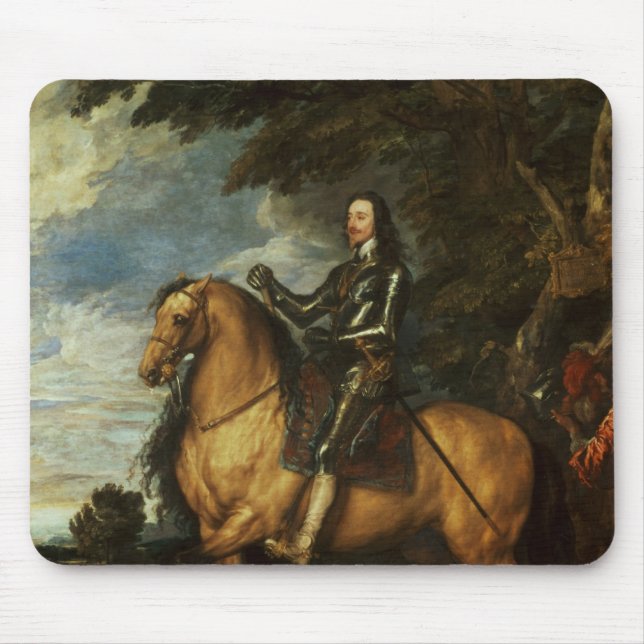 Equestrian Portrait of Charles I  c.1637-38 Mouse Pad (Front)