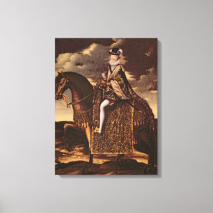 Equestrian Portrait of Henri IV Canvas Print