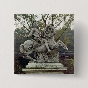 Equestrian Portrait of Louis XIV 2 15 Cm Square Badge