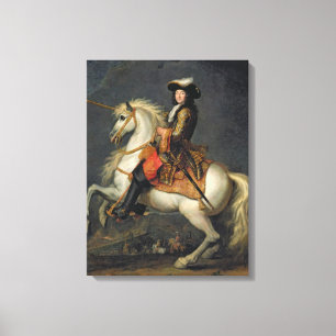 Equestrian Portrait of Louis XIV Canvas Print
