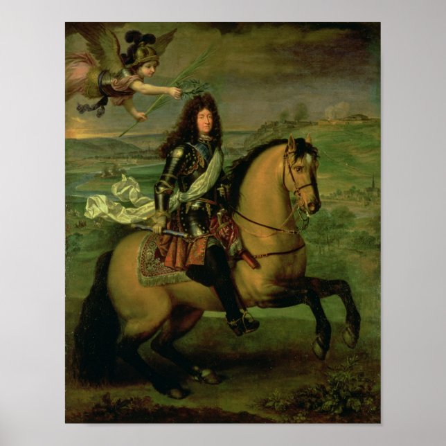 Equestrian Portrait of Louis XIV Poster (Front)