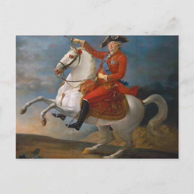 Equestrian Portrait of Louis XVI  1791 Postcard (Front)