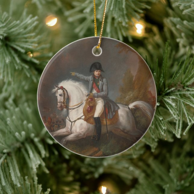 Equestrian Portrait of Napoleon Ceramic Tree Decoration (Tree)