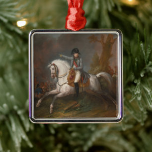 Equestrian Portrait of Napoleon Metal Tree Decoration