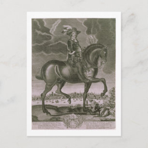 Equestrian Portrait of Oliver Cromwell (1599-1658) Postcard