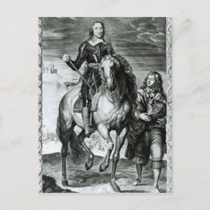 Equestrian Portrait of Oliver Cromwell Postcard