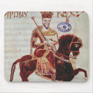 Equestrian portrait of Pepin  King of Italy Mouse Pad