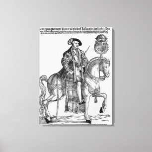 Equestrian Portrait of Philip II of Spain Canvas Print