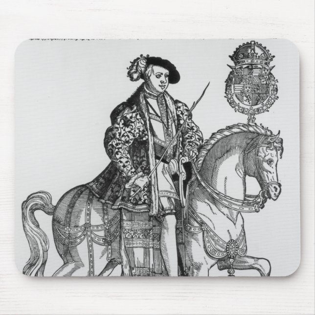 Equestrian Portrait of Philip II  of Spain Mouse Pad (Front)