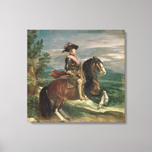Equestrian Portrait of Philip IV c.1636 Canvas Print