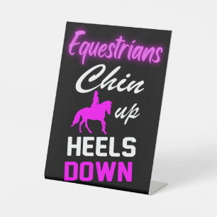 Equestrian Riding Quotes Pedestal Sign