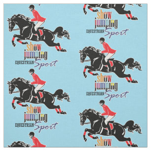equestrian show jumping fabric