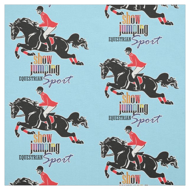 equestrian show jumping fabric (Swatch)