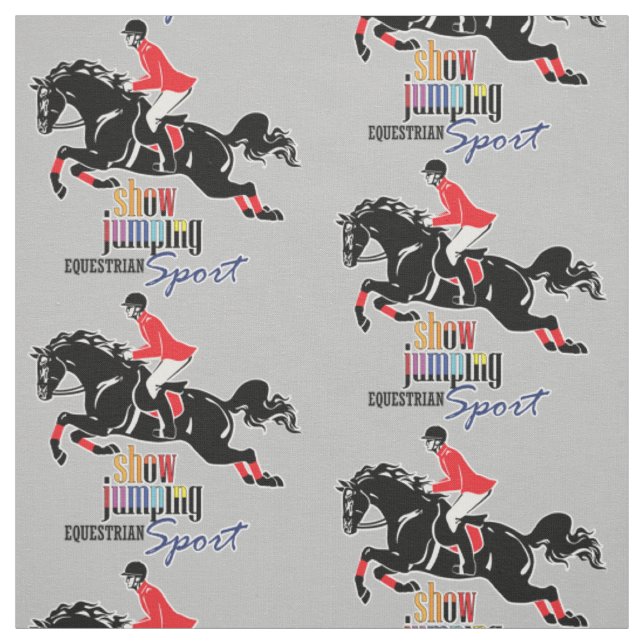 equestrian show jumping fabric (Swatch)