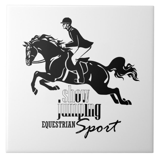 equestrian show jumping tile (Front)