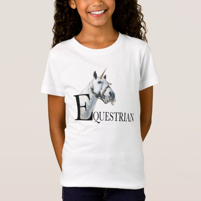 Equestrian side eye unicorn  T-Shirt  (Front)