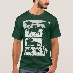 Equestrian Silhouette Horse Riding  T-Shirt