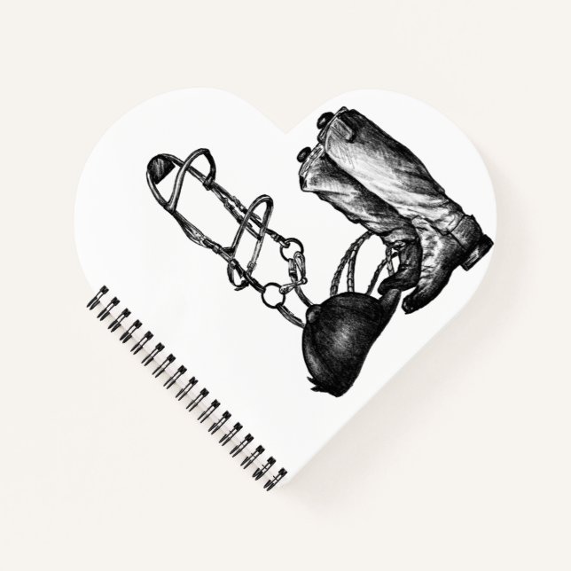 Equestrian Spiral Notebook Unlined Sketchbook  (Front)