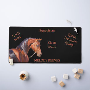 Equestrian Sports Dressage Personalised Desk Mat