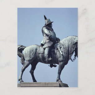 Equestrian statue of Charles Gustav X , Postcard
