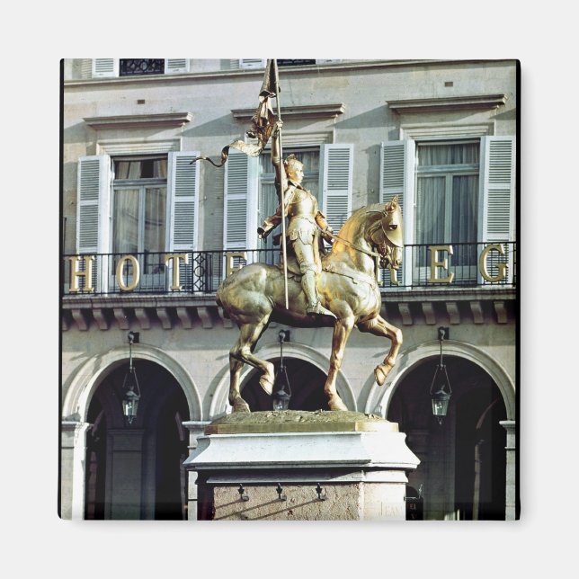 Equestrian statue of Joan of Arc Magnet (Front)