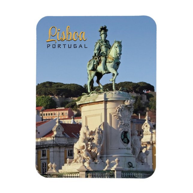 Equestrian statue of King José I, Lisbon  Magnet (Vertical)