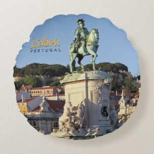 Equestrian statue of King José I, Lisbon Round Cushion