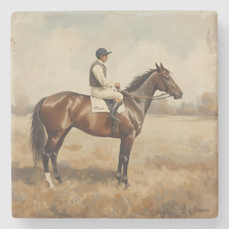 Equestrian  stone coaster