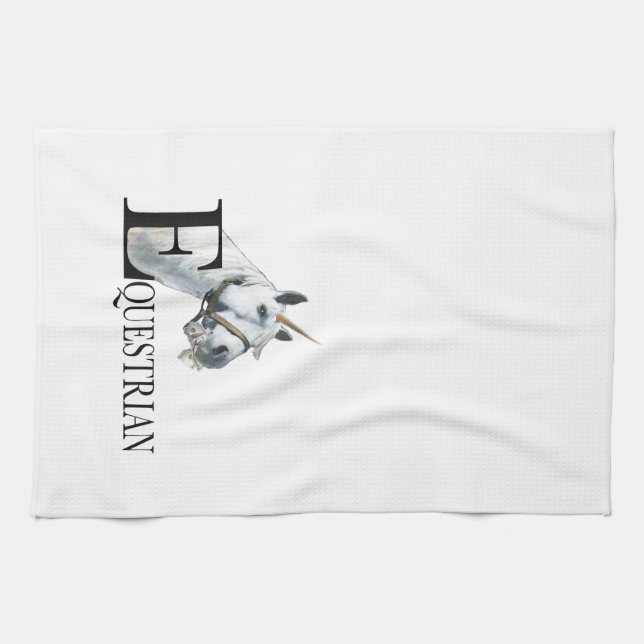 Equestrian unicorn dish towel (Horizontal)
