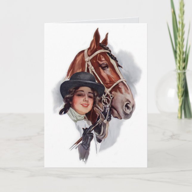 Equestrian Woman Card (Front)