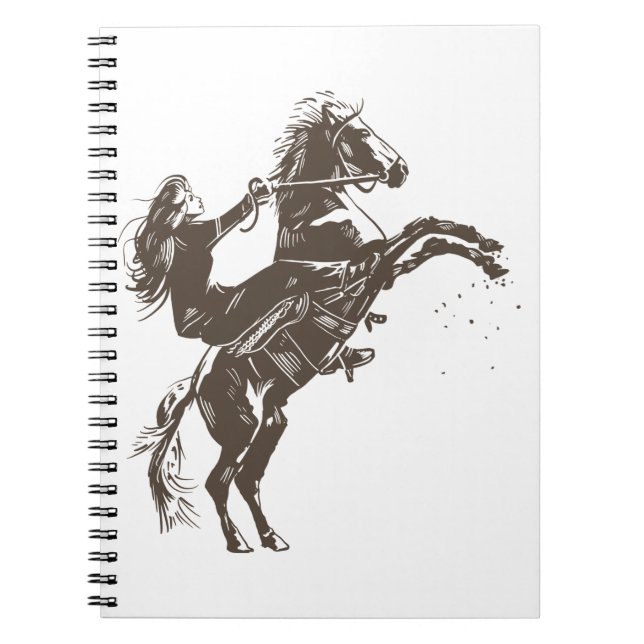 Equestrian Woman Notebook (Front)