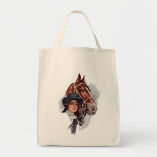 Equestrian Woman Tote Bag