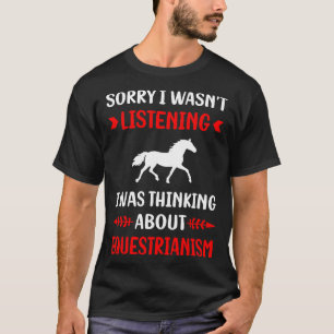 Equestrianism Equestrian Horse Horseback Riding T-Shirt
