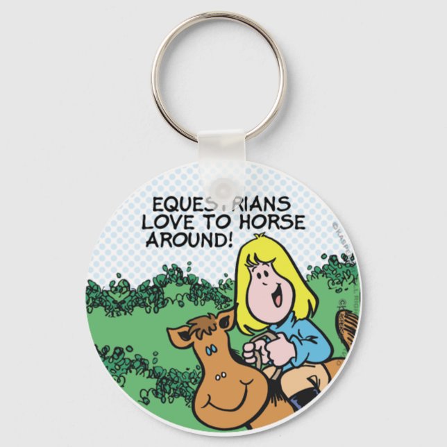 Equestrians Love To... Key Ring (Front)