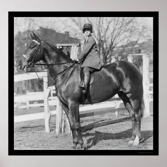 Equestrienne Girl on Her Horse 1926 Poster (Front)
