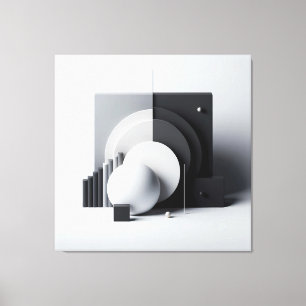 Equilibrium of Silent Geometry Canvas Print