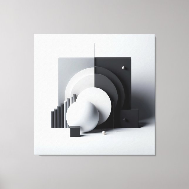 Equilibrium of Silent Geometry Canvas Print (Front)