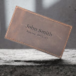 Equine Dentist Vintage Sewed Leather Business Card<br><div class="desc">Vintage Sewed Leather Equine Dentist Business Card.</div>