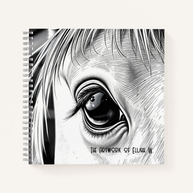 Equine Gaze  - Spiral Sketch Book (Front)