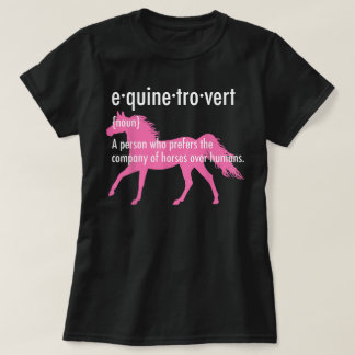 Equine Introvert Gift Funny Horse Lover T-Shirt