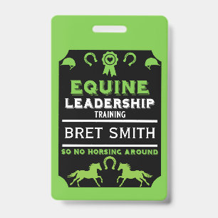 Equine leadership Training ID Badge