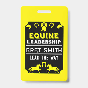 Equine leadership Training ID Badge
