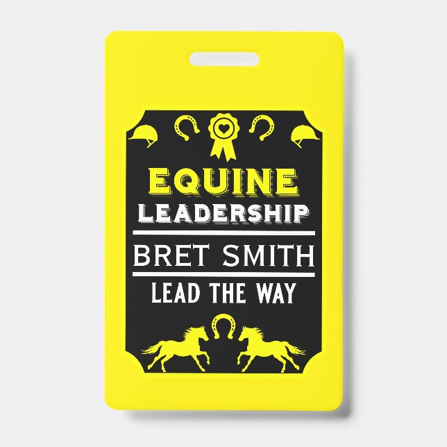 Equine leadership Training ID Badge (Front)