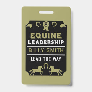 Equine leadership Training ID Badge