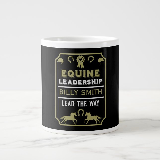Equine leadership Training Large Coffee Mug (Front)