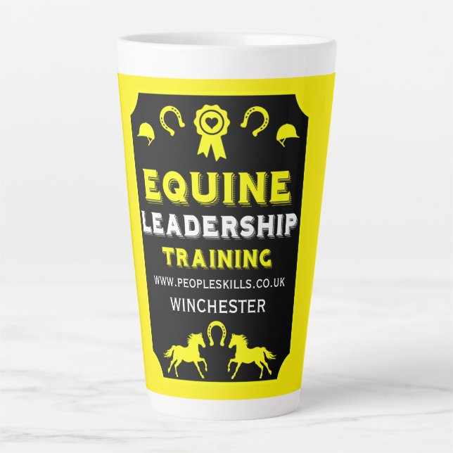 Equine leadership Training Latte Mug (Front)