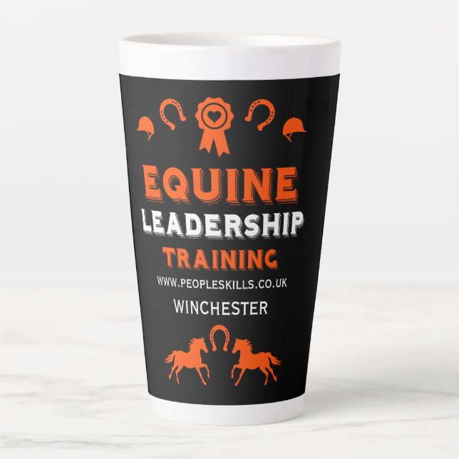 Equine leadership Training Latte Mug (Front)