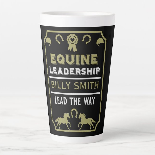 Equine leadership Training Latte Mug (Front)